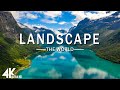 FLYING OVER LANDSCAPE (4K UHD) - RELAXING MUSIC ALONG WITH B ..
