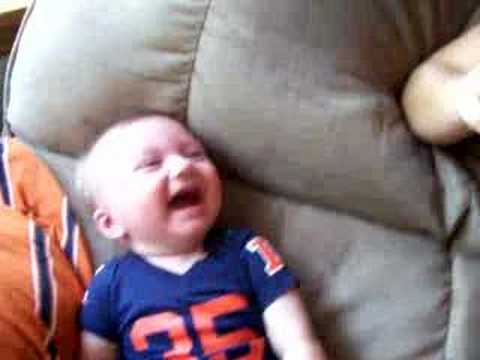 Baby with a sense of humor