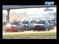Accident au depart de la Tribu Clio Cup
