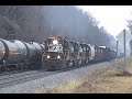 NS 119 at FiveRow w/ 3 SD40\