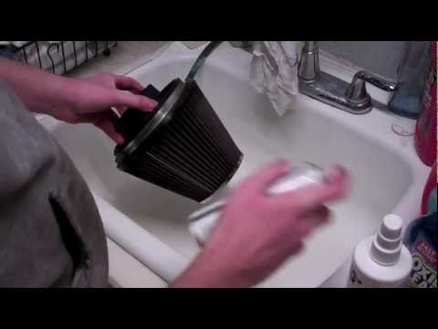 how to clean and oil k&n air filter