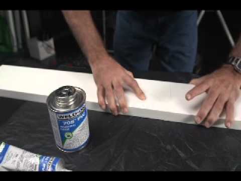 how to fasten pvc trim