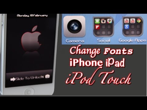 how to change font on iphone