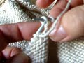Left-handed purl stitch Left-handed purl stitch