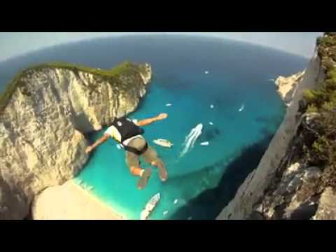 Base Jumping at Navagio Beach Thumbnail of Video