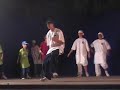 esibizione in formazione composta dai due gruppi. coreografia di monica costi