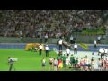 Usain Bolt, live and uncut 100m world record, Berlin 2009