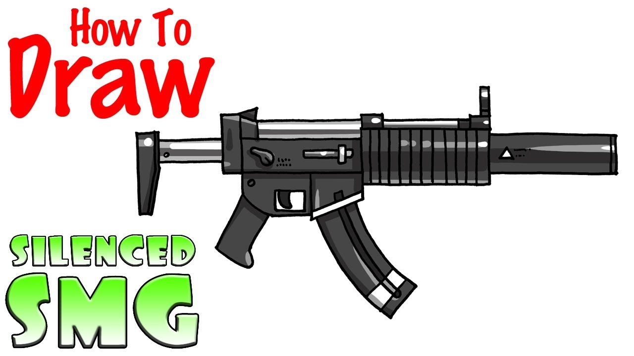 How to Draw the Silenced SMG | Fortnite