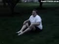 Getting hit with bamboo sticks