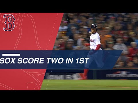Video: Andrew Benintendi, Rafael Devers drive in a pair for the Red Sox in the 1st
