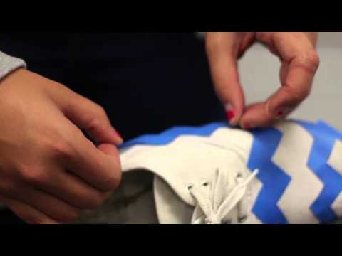 how to paint zig zags on a wall