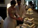 Anna and Richard Cake cutting