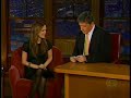 rachel bilson on the late show with craig fergusson. disclaimer: no copyright infringement intended.
