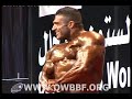 90 Kgs Mohamad Khaled from Lebanon in the 63 world men's Amateur bodybuilding championship in Doha,Qatar from 1-5 Nov 09