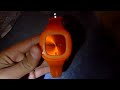 orange SS watch at focalprice