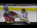 Shawn Thornton vs Michael Rupp Dec 23, 2008