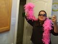 pink feather boa time!