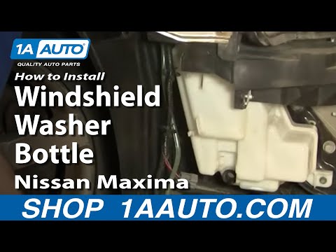 How To Install Replace Windshield Washer Bottle Reservoir Nissan Maxima 04-08 1AAuto.com