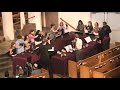 by phoebe p. knapp.
arranged by d. linda mckechnie.

the lower bells have some really interesting tone clusters in their accompaniment. sadly, the video doesn't pick them up too well. :(
