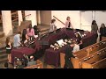 by phoebe p. knapp.
arranged by d. linda mckechnie.

the lower bells have some really interesting tone clusters in their accompaniment. sadly, the video doesn't pick them up too well. :(