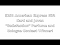 Winner of the $250 American Express Gift Card and Jovan Satisfaction Perfume and Cologne Contest