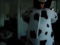 Inflatable cow suit