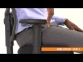 video NPR-bureaustoel zwart stof / mesh 55900