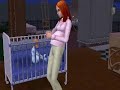 Sims 2 - Woman giving birth to twins