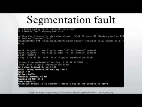 how to troubleshoot segmentation fault in c