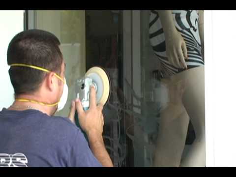 how to remove etching from glass