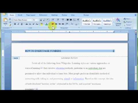 how to get rid of page numbers in word