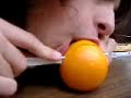Nicky suckling oragne