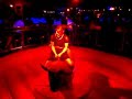 Riding the mechanical bull in a GoGo girl bar