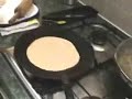 Making fresh roti (chappati)