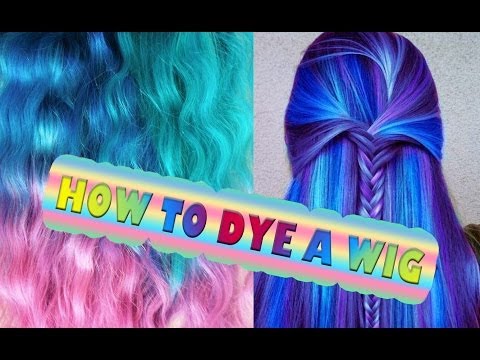 how to dye synthetic hair