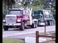 Garbage Truck Stuck In Ditch