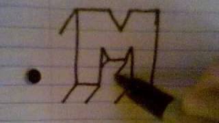 HOW TO DRAW 3D LETTERS ( M )