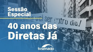 Plenário comemora 40 anos das Diretas Já – 26/4/24