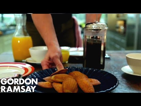 gordon - Gordon makes his perfect French breakfast of Lemon & Poppy Seed Madeleines. Beautiful little pastries, perfect with a coffee. From Gordon's Ultimate Home Coo...