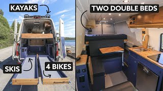 The ULTIMATE FAMILY CAMPER | 4 Belted SEATS, 2 Double BEDS | Built to Carry Skis, Bikes & Kayaks by Nate Murphy