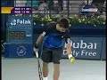 Andy Roddick vs Novak Djokovic Dubai SF 2008 highligts