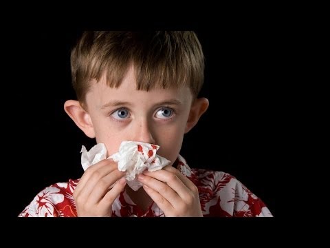how to stop a nosebleed on a two year old