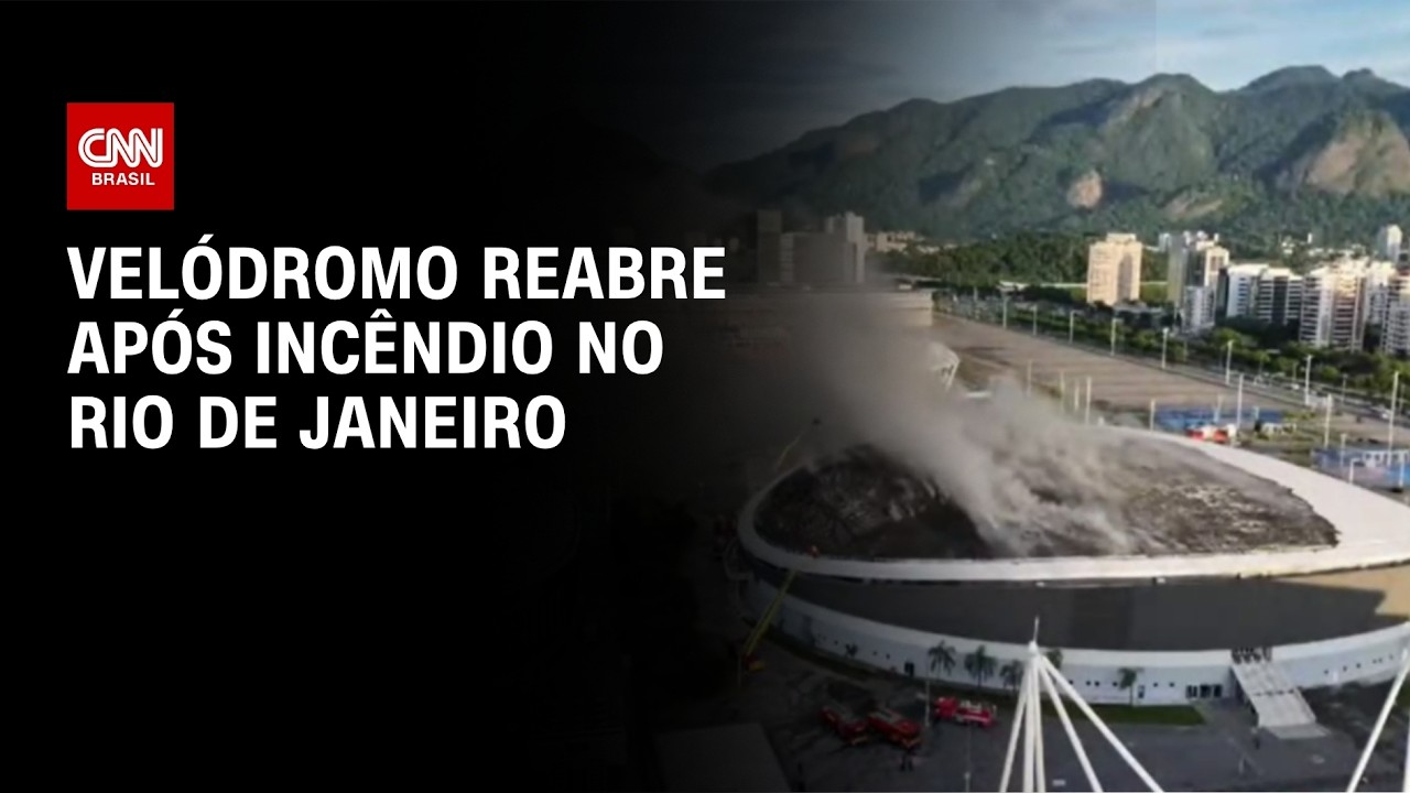 Velódromo retoma atividades esportivas seis dias após incêndio no RJ | CNN NOVO DIA