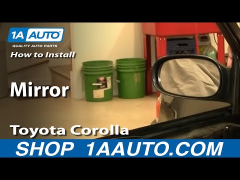 How To Install Replace Side Rear View Mirror Toyota Corolla 98-02 1AAuto.com