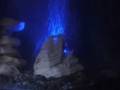 Aquarium tank volcano, air stream painter.
