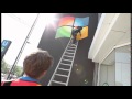 Windows logo placed Apple Store Windows logo placed Apple Store
