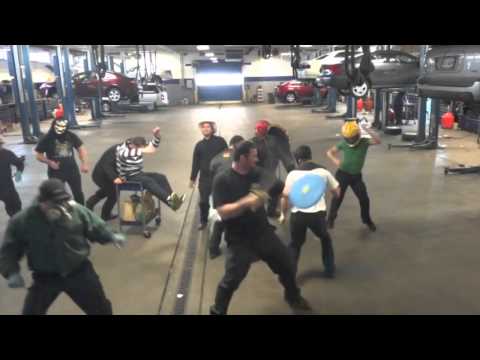 Pohanka - tried to do a pohanka acura harlem shake.... feel like we needed a bit more instruction before calling it a rap.