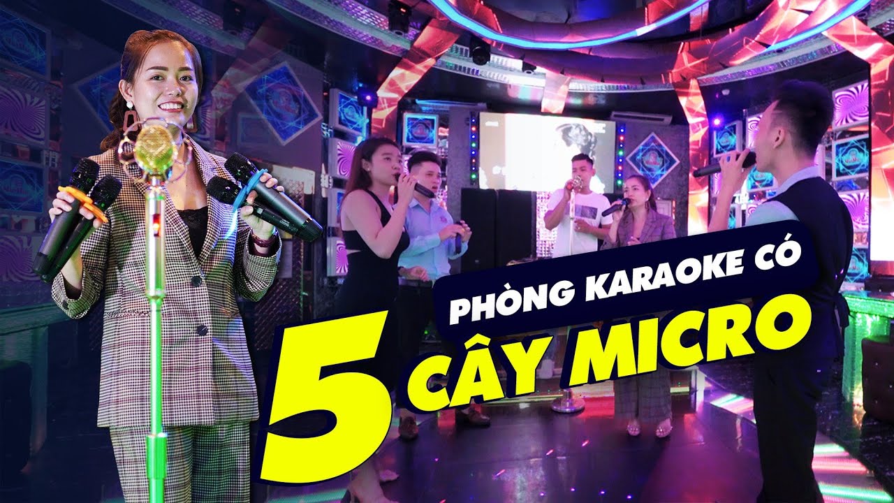 May đo âm thanh phòng Karaoke Bar DJ 60m² có 5 cây micro hát remix, ráp, bolero, chơi cả DJ cực mạnh