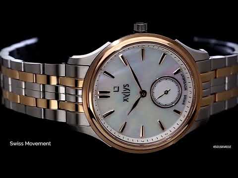 Buy Online Xylys Swiss Analog Two Toned Stainless Steel Strap