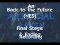 final stage and ending for back to the future on nintendo entertainment system. i dunno if you'd really want to call it an ending, it's pretty lame. whats even more lame is if you fail to get to 88mph when you reach the goal at the end. if you fail, you have to start the whole goddamn game over again from the beginning. so if you get to this level, remember you have to beat it in one try.